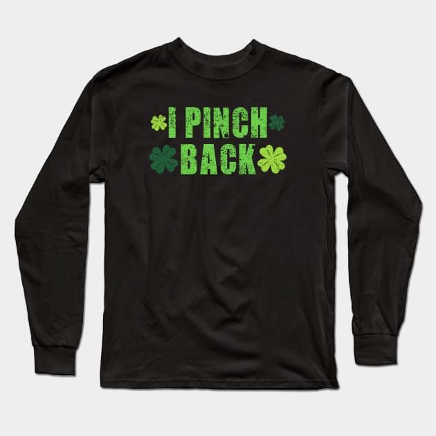 I Pinch Back (Green) Long Sleeve T-Shirt by Roufxis